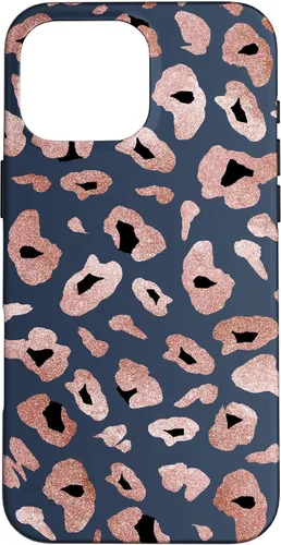 Vista 19 de Rose Leopard Print Blue Cheetah Jaguar Pattern Case for iPhone 17