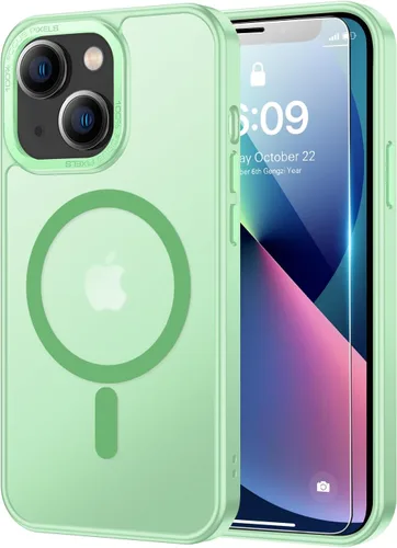 Vista 18 de SEXYMOM Funda magnética para iPhone 11 con protector de pantalla, compatible con carga inalámbrica, prueba de caídas de grado militar de 21 pies, a