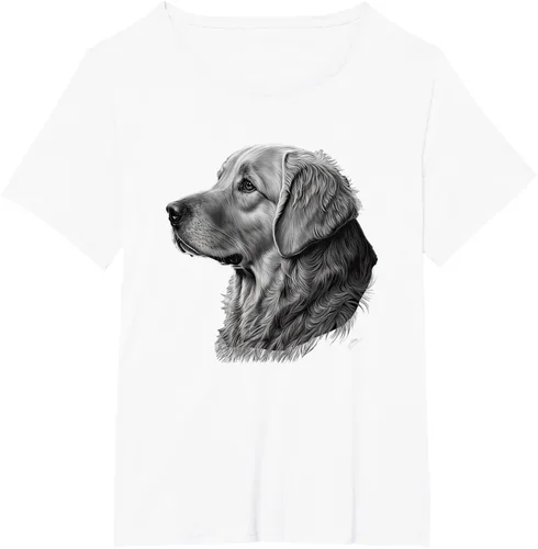 Vista 69 de Camiseta divertida Golden Retriever, Negro