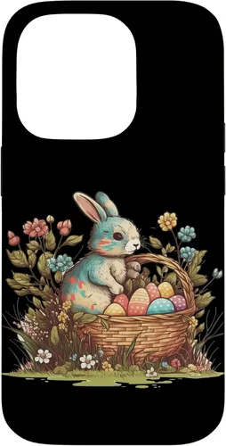 Vista 17 de Happy Easter Day Easter Bunny Happy Easter Egg Basket Case for iPhone 17