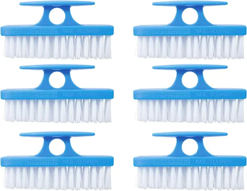 Vista 21 de Superio Cepillo de uñas para limpiar uñas, dedos de pies y pies, cepillo rígido multiusos, color azul