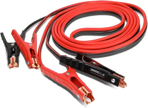 Vista 8 de Auto Dynasty Cable de arranque resistente de 12 pies 8 calibre Power Jumper 250 AMP Inicio de batería de emergencia para coche/motocicleta