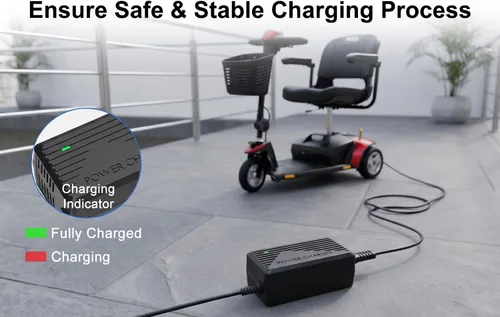 Vista 4 de Cargador de batería eléctrico de la vespa 24V 2A para la vespa