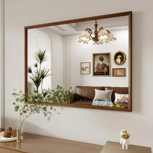 Vista 84 de WEER - Espejo de baño con luces LED, 50x70cm, espejo de tocador montado en la pared, 3 colores regulables, almohadilla antiempañante retroiluminada