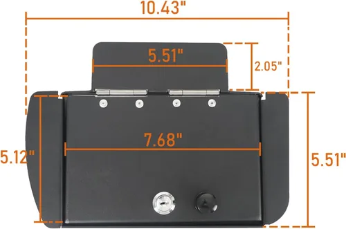 Vista 9 de Hooke Road Tacoma - Caja de seguridad para consola central, almacenamiento adicional, compatible con camioneta Toyota Tacoma 05-15 de 2ª