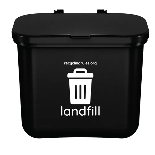 Vista 10 de Pequeño contenedor de compost verde para colgar en el contenedor de basura de cocina
