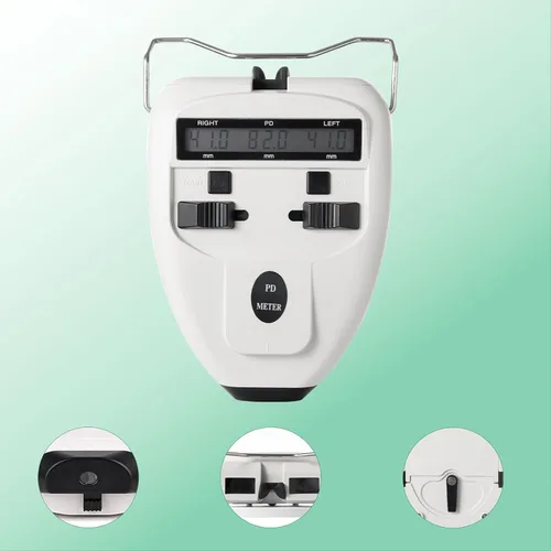 Vista 2 de Medidor de distancia pupilar digital óptico medidor de Pd Led Pupilómetro Herramienta de medición de distancia interpupilar Equipo oftálmico