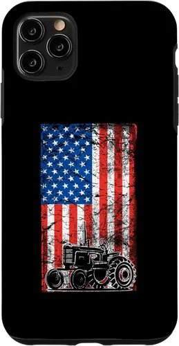 Vista 11 de Carcasa para iPhone 15 con bandera estadounidense para tractores agrícolas patrióticos Farmer USA
