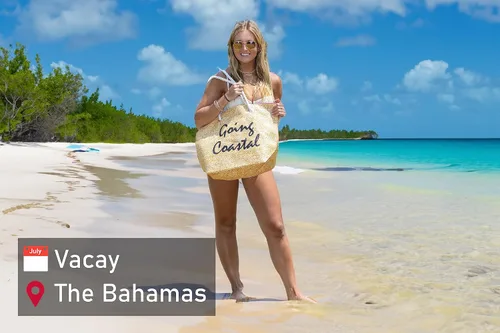 Vista 2 de Funky Junque - Bolso de playa para mujer, tamaño grande, bolsa tejida de palma