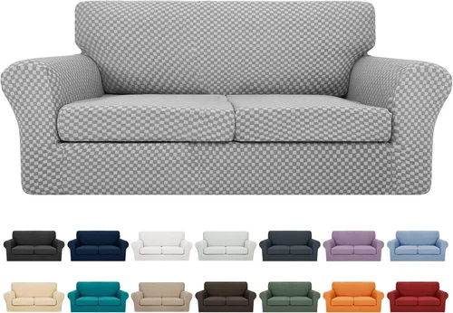 Vista 140 de YEMYHOM - Fundas elásticas para cojín individual, protector de sofá, silla, asiento, funda deslizante, funda suave de sofá, reemplazo, grande, a