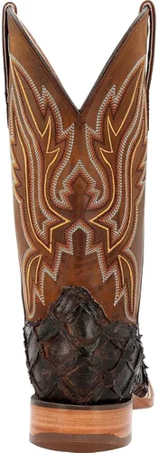 Vista 4 de Durango Exotic Pirarucu Skin Western - Botas para hombre con punta cuadrada ancha
