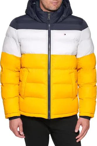 Vista 4 de Tommy Hilfiger - Chaqueta acolchada con capucha de relleno alternativo para hombre (tallas estándar y para personas grandes y altas)