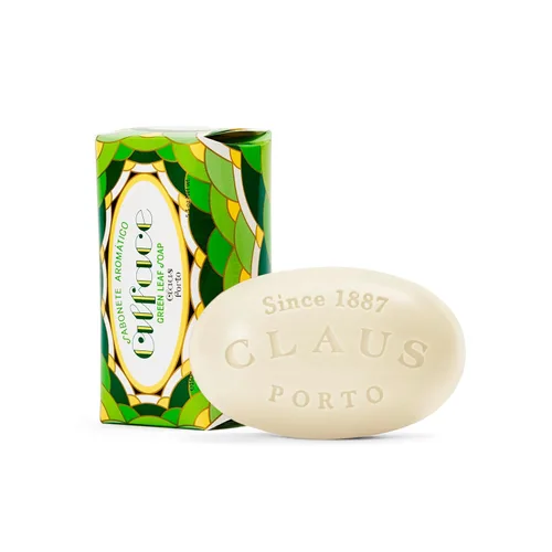 Vista 3 de Claus Porto - Mini jabón Alface Green Leaf Energizante, limpiador, nutritivo Hecho a mano, aromático, fresco, alegre (1.76 oz 1.7 oz)