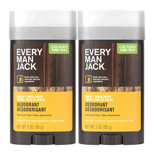 Vista 10 de Every Man Jack Desodorante para Hombre de Ámbar + Sándalo - Mantén la Frescura con Desodorante sin Aluminio Para Todos los Tipos de Piel - Elimina