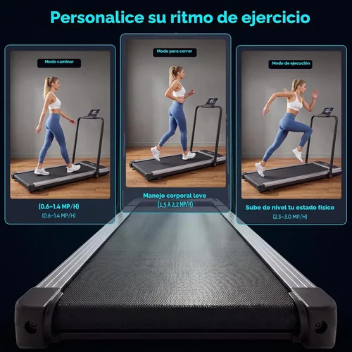Vista 2 de NEWBULIG Caminadoras para el hogar con manillar portátil pequeño