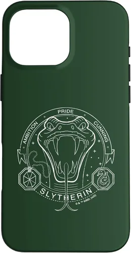 Vista 19 de iPhone 16 Harry Potter Slytherin Line Art Snake Symbol Case