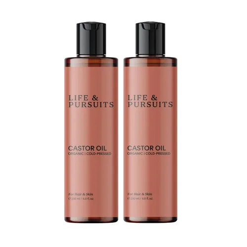 Vista 8 de Life & Pursuits Aceite de ricino orgánico (6.8 onzas líquidas), 100% puro, prensado en frío, sin hexano, aceite de ricino para piel, cuero cabelludo