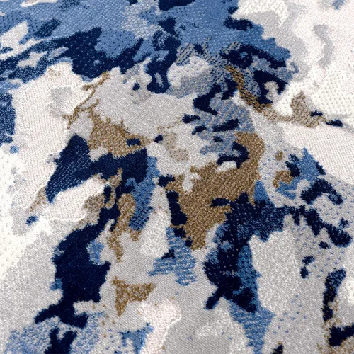 Vista 9 de Abani Rugs Regal REG100A - Alfombra de área abstracta de transición lavable gris azul