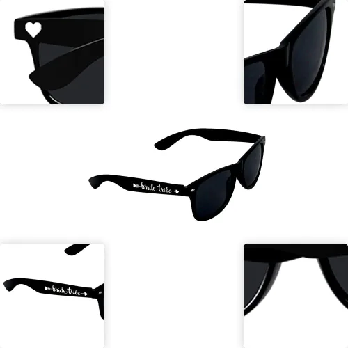 Vista 3 de LADY&HOME Recuerdos de despedida de soltera suministros para despedida de soltera, 10 gafas de sol para boda