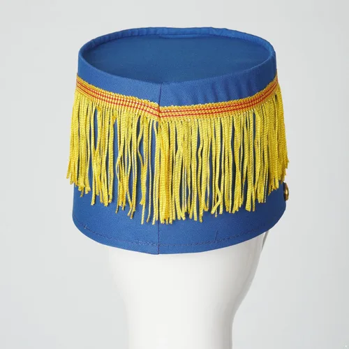 Vista 4 de winying Sombrero de tambor mayor para adultos y niños, sombrero de Majorette, sombrero de banda de tambor, sombrero de soldado de juguete con plumas