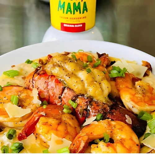 Vista 7 de Slap Ya Mama condimento cajún de Louisiana, paquete de variedad de especias, latas de 8 onzas, 1 mezcla cajún original y 1 mezcla cajún picante