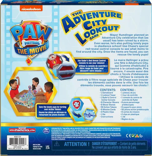 Vista 8 de Spin Master Juego de mesa de película Paw Patrol para niños de 3 años en adelante