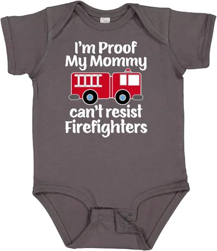 Vista 20 de inktastic Body para bebé bombero y papá bombero 0040 Negro