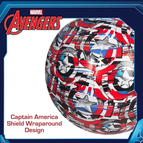 Vista 3 de Captain America Kids Soccer Ball Size 5, Officially Licensed Futbol for Boys and Girls Youth Soccer Players