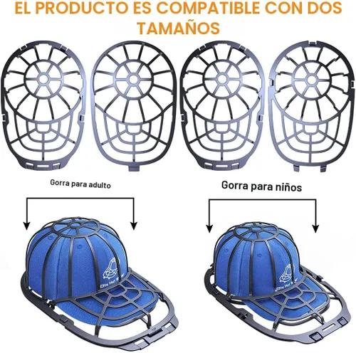 Vista 2 de Eiito Lavadora de sombreros para lavadora, paquete de 2 limpiadores de sombreros para gorras de béisbol, moldeador de sombreros para lavavajillas