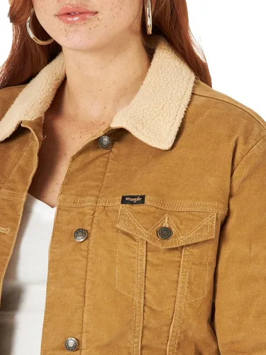 Vista 4 de Wrangler Chaqueta Sherpa de ajuste holgado para mujer