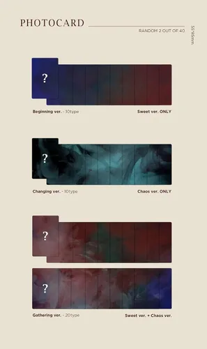 Vista 4 de JYP Ent DAY6 - The Book of Us : Entropy [Sweet ver.] Álbum+Póster plegado+Juego de tarjetas fotográficas adicionales
