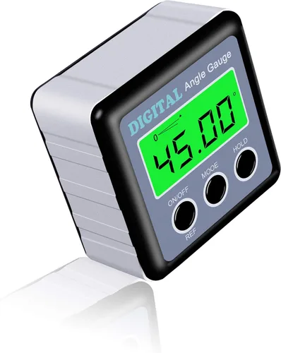 Vista 6 de Buscador de ángulo digital magnético y vial de burbujas de nivel, inclinómetro de calibre de ángulo de 90 °, transportador de calibre cónico