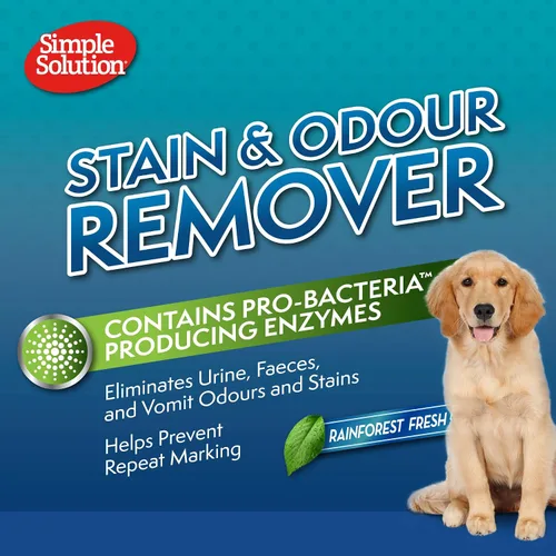 Vista 7 de Simple Solution quitamanchas y olores para perros, Rainforest Fresh, 25.4 fl oz