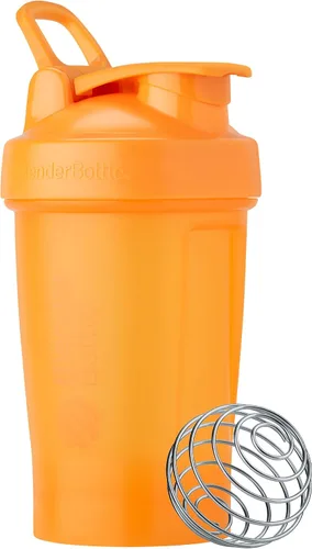 Vista 29 de [Usado] BlenderBottle Classic V2 - Botella mezcladora perfecta para batidos de proteínas y preentrenamiento, 20 onzas, color negro