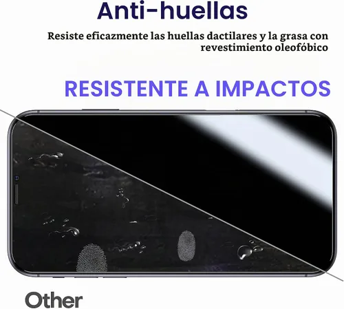 Vista 2 de ImpactStrong Protector de pantalla de privacidad antiespía para iPhone 11 / iPhone XR (6.1 pulgadas), vidrio templado 9H, resistente a roturas