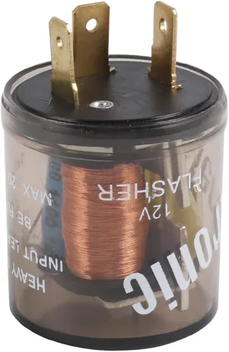 Vista 9 de Relé de intermitente electrónico de 2 pines 12 V luz de señal de giro relé intermitente de 2 clavijas 20 amperios arreglar bombillas de señal