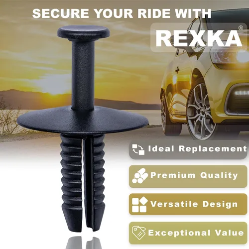 Vista 5 de Rexka 20 piezas Remache de clip de retención para parachoques compatible con BMW 51-11-8-174-185 51118174185