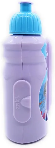 Vista 3 de Disney Frozen 2 - Lonchera combinada con botellas de agua, 5.8 x 2.9 x 5.3 pulgadas, color morado, multicolor