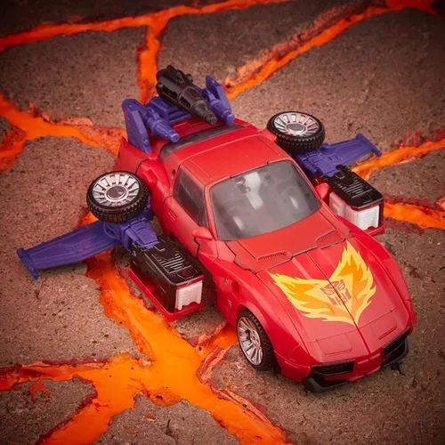 Vista 3 de Transformers Guerra por la trilogía Cybertron: Kingdom Deluxe Class Autobot Road Rage