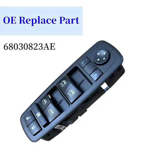 Vista 5 de Interruptor maestro de elevalunas eléctrico compatible con Jeep Grand Cherokee 2011 2012 2013 Dodge Durango 2011-2013 Reemplazar OEM # 68030823AE