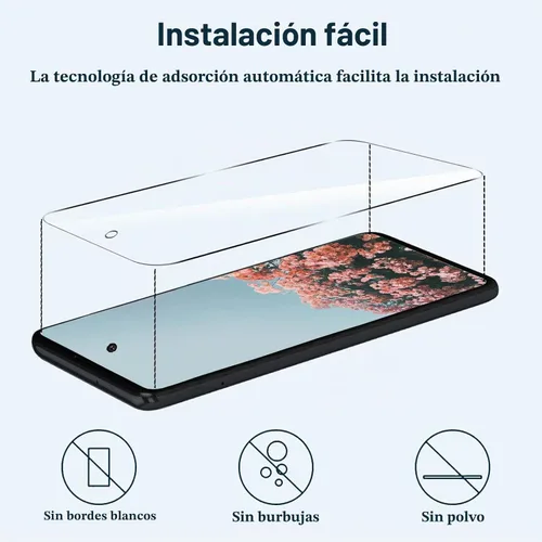 Vista 7 de Protector de pantalla diseñado para Samsung Galaxy A42 + protector de lente de cámara, fácil instalación, sin burbujas, transparente HD, vidrio