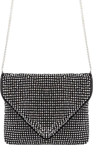 Vista 2 de Naimo Bolso cruzado con diamantes de imitación de cristal brillante, bolso de mano de noche de diamante, bolso para teléfono celular para fiesta