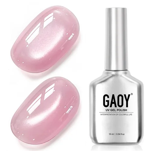 Vista 52 de GAOY Esmalte de uñas de gel Brown Cat Eye, 4629 azul ámbar, 0.5 fl oz Ámbar azul