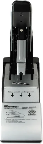 Vista 3 de Bostitch Office Auto 180 Xtreme Duty - Engrapadora automática, 2-180 hojas, plata/negro (B380HD)