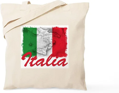 Vista 12 de CafePress Bolsa de compras de lona beige natural reutilizable de Italia