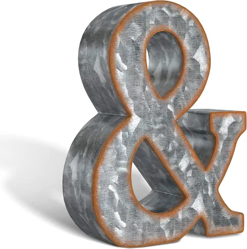 Vista 36 de CraftyCrocodile Números de metal galvanizado de 7" para decoración de pared - Número 3D 0 para colgar y de pie libre - Números de mesa rústicos