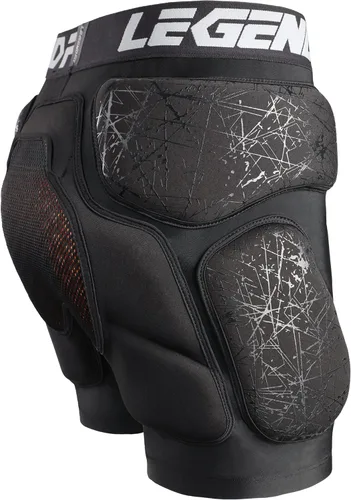 Vista 2 de Pantalones cortos protectores acolchados para snowboard, esquí, patinaje sobre hielo, patineta, cadera, glúteos, coxis, protección para hombres