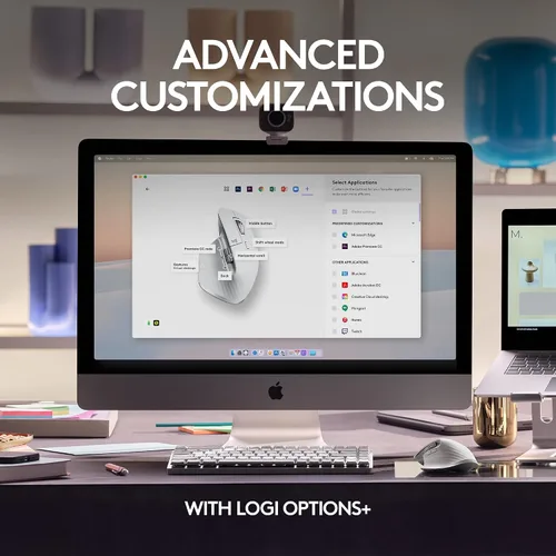 Vista 10 de Logitech Mini teclado mecánico MX + mouse inalámbrico MX Master 3S para Mac, teclas retroiluminadas de perfil bajo, interruptores táctiles más