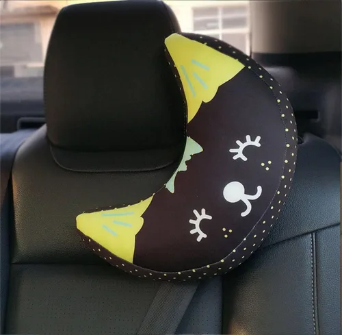 Vista 2 de Funda de almohada para cinturón de seguridad de automóvil para niños, almohadilla protectora de hombro y cuello, almohadilla suave para cinturón