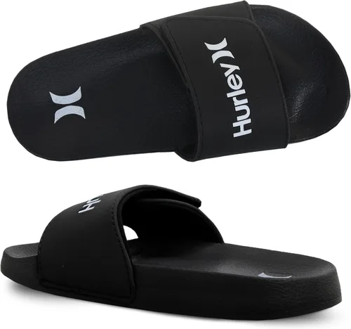 Vista 14 de Hurley Naia - Sandalias de deslizar para niñas y niños, pantuflas de puesta fácil con correa ajustable, sandalias para niños